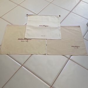 Set of 3 Salvatore Ferragamo Dust bags